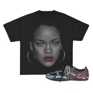 Rihanna Big Face Boxy Fit oversized Tshirt